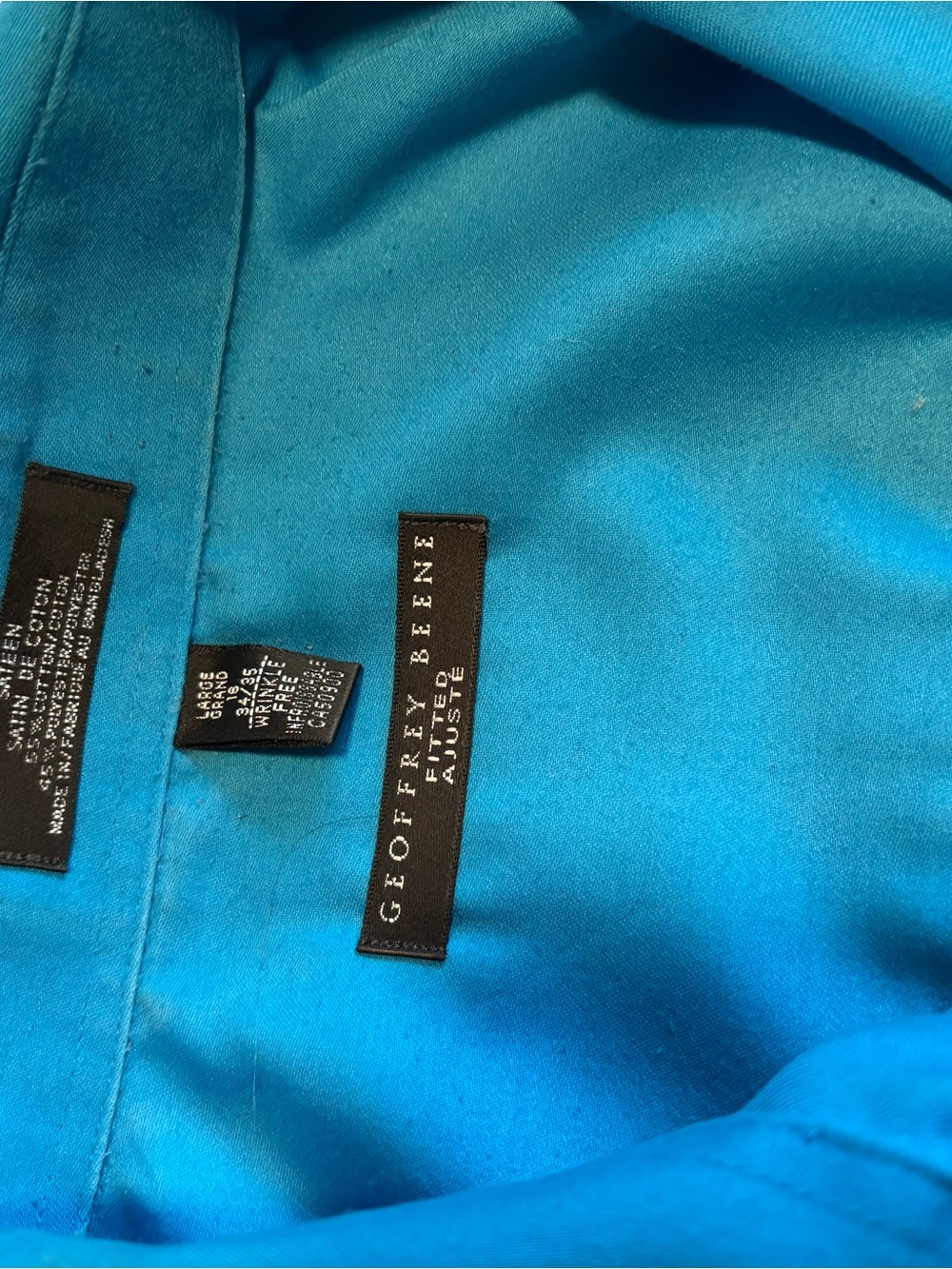Geoffrey Beene Teal Button-Up Shirt - Picture 2 of 2